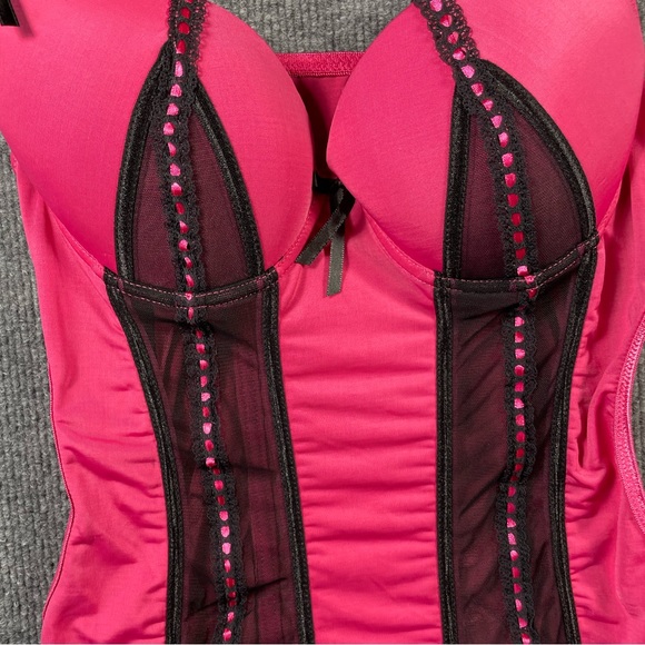 Intimate Basics Camisole/Lingerie Top Woman's Large Pink Cut-Out Side Strappy - Picture 2 of 8